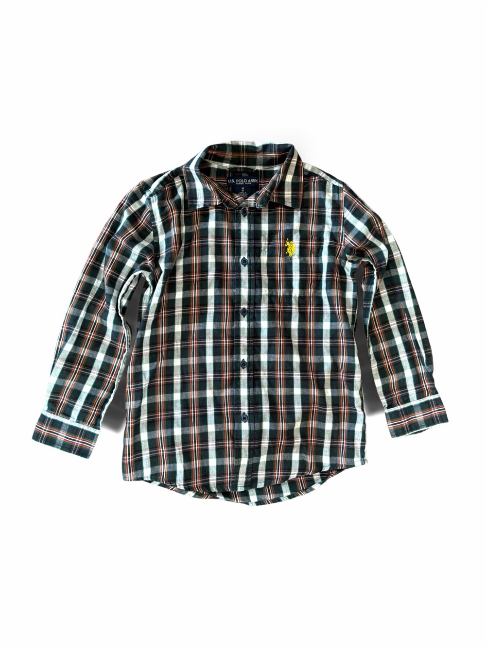 U.S Polo Assn Boys Size 8 Long sleeve button up shirt